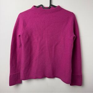 Club Monaco Wool Fuchsia High Collared Sweater